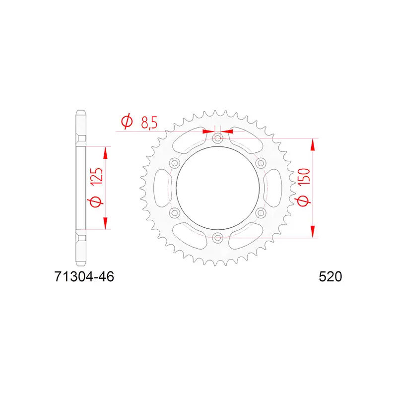 Più Venduto CORONA AFAM IN ACCIAIO P520 - Z46 (DIS.71304)