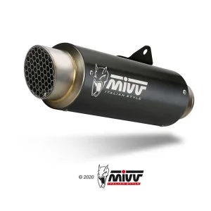 TERMINALE MIVV GP PRO RACING INOX NERO KYMCO AK 550 2021-2024- Consegna Rapida