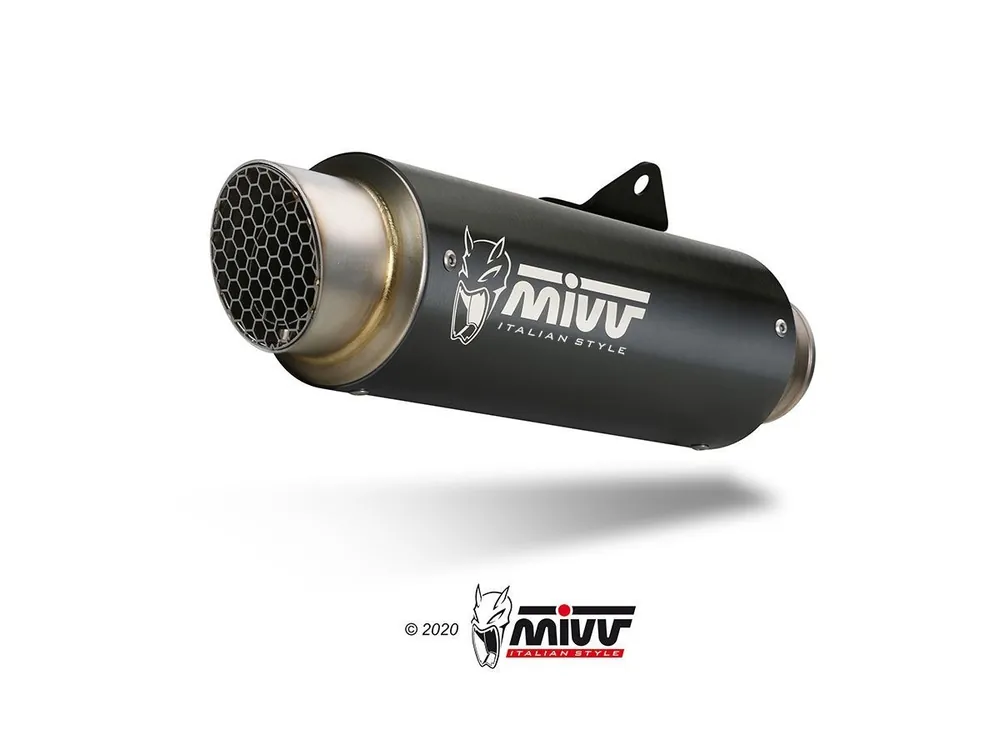 TERMINALE MIVV GP PRO RACING INOX NERO KYMCO AK 550 2021-2024- Consegna Rapida