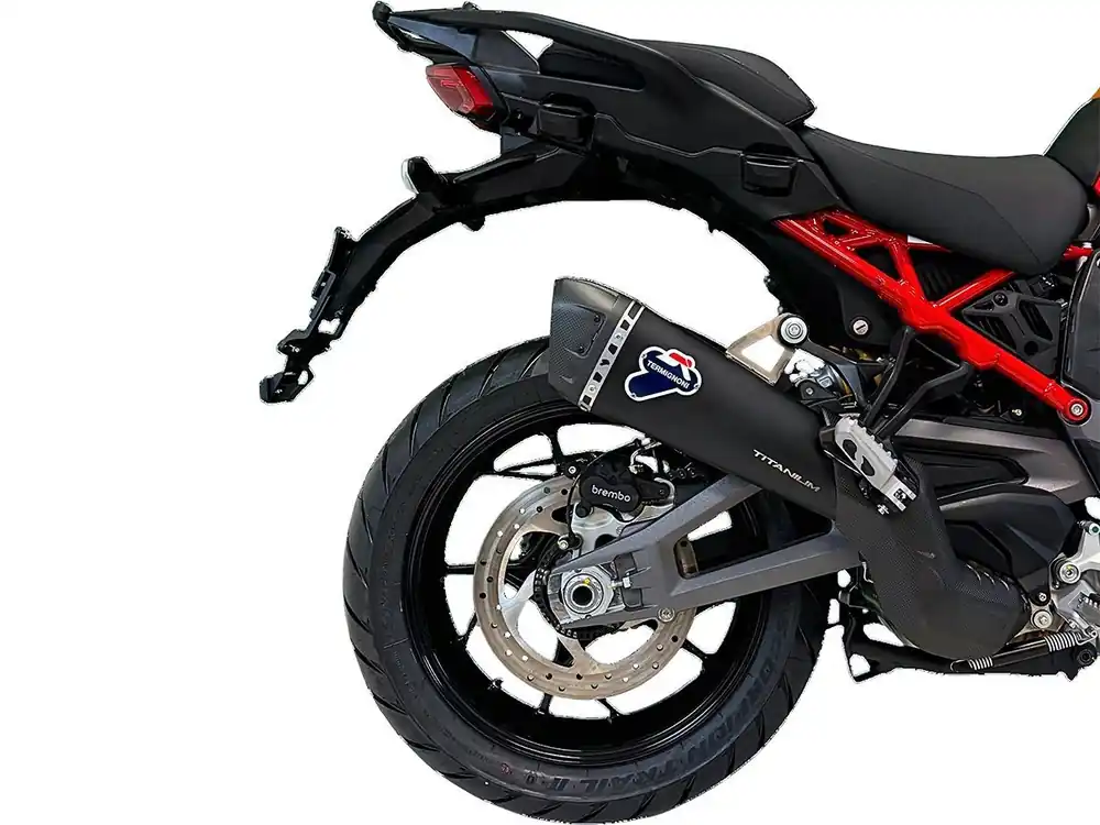 Prezzo Ridotto TERMINALE TITANIO NERO OMOLOGATO EU5+ TERMIGNONI DUCATI MULTISTRADA V4 / S / PP / RALLY 25-26-
