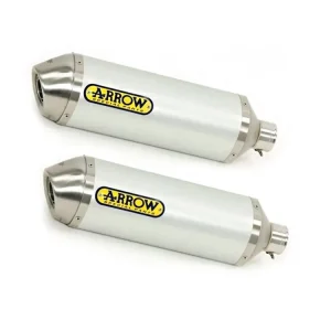 Professionale SILENZIATORI THUNDER ARROW ALLUMINIO INOX KAWASAKI Z 1000 2010-2013-