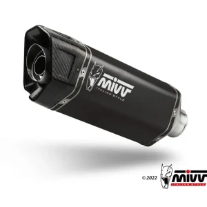 Spedizione Gratuita SCARICO COMPLETO SR-1 MIVV INOX NERO APRILIA RS 457 2024-2026-