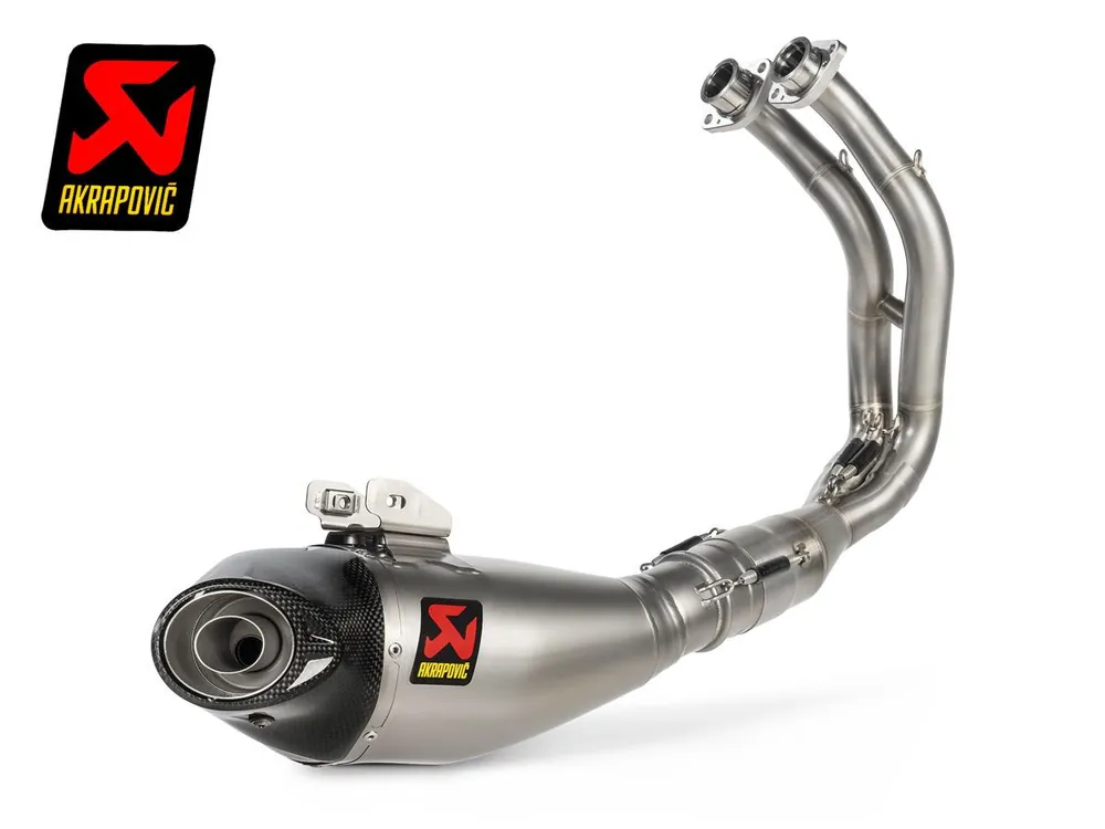 SCARICO COMPLETO OMOLOGATO INOX TITANIO AKRAPOVIC KAWASAKI Z 650 2017-2024- Must-Have