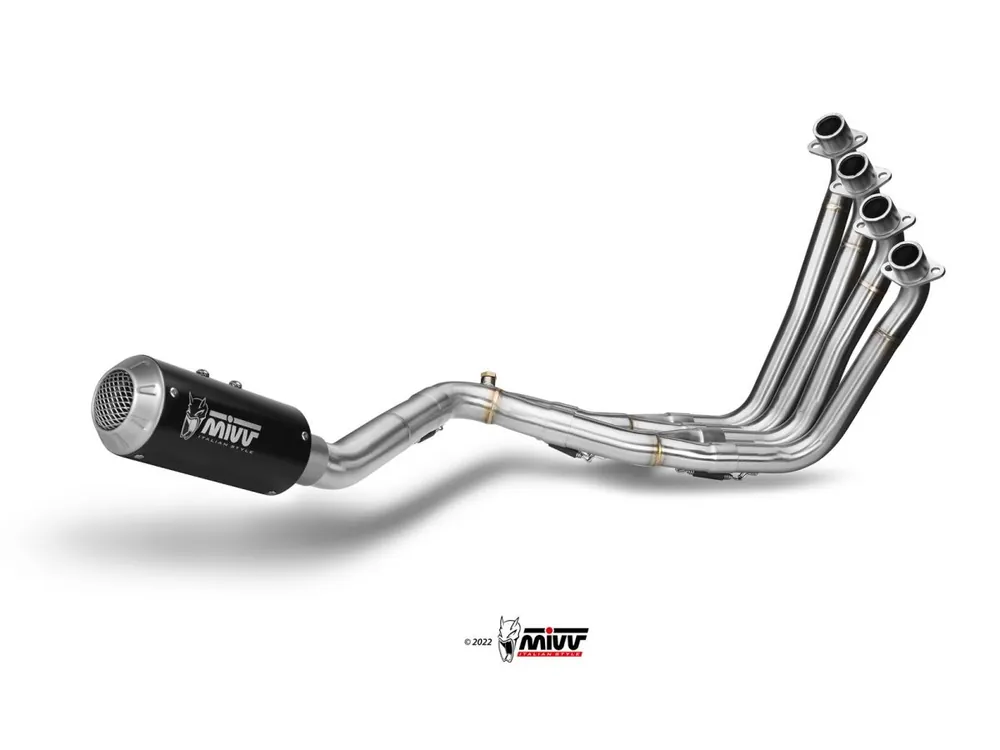 SCARICO COMPLETO MIVV MK3 INOX NERO HONDA CB 650 F 2014-2018- Popolare