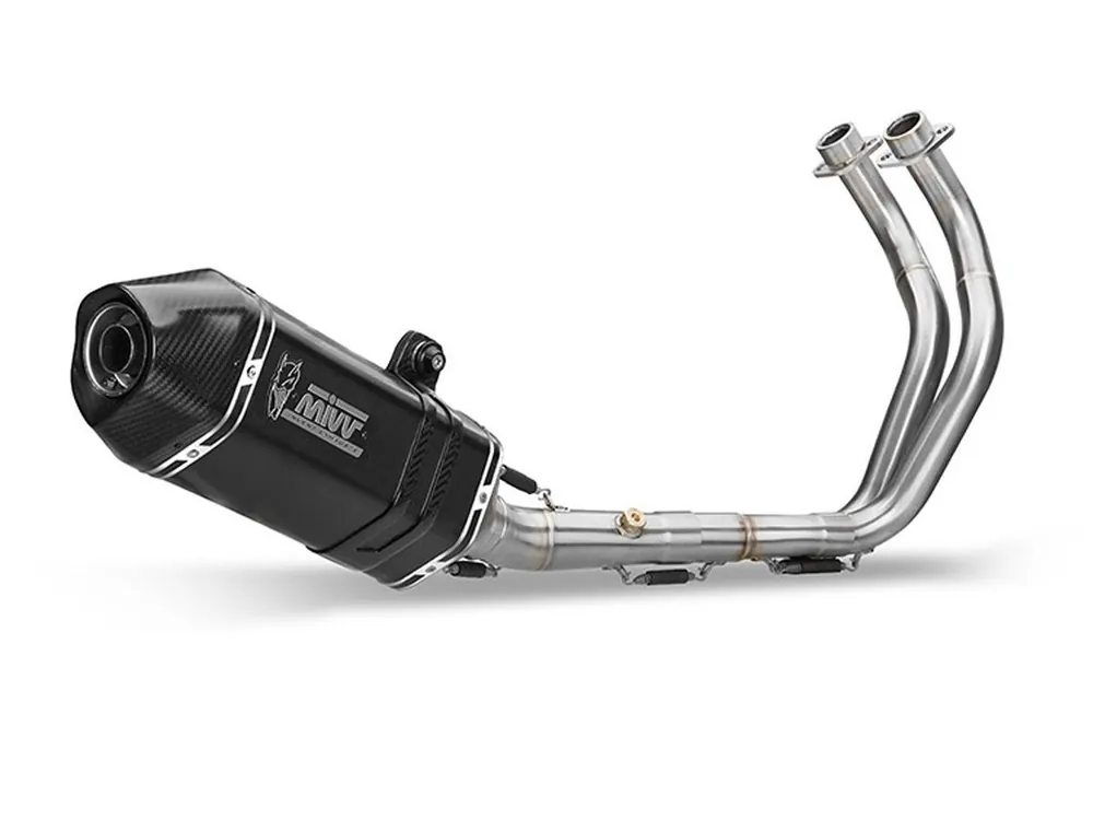 Novità SCARICO COMPLETO 2X1 MIVV SPEED EDGE ACCIAIO NERO YAMAHA T-MAX 530 2012-2016-