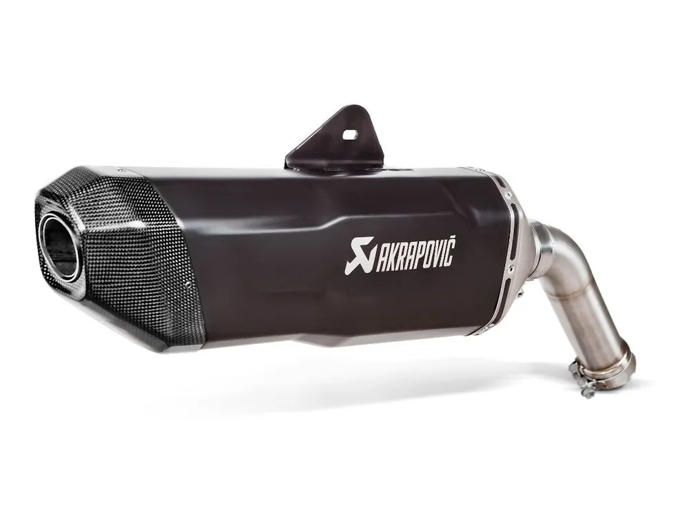TERMINALE OMOLOGATO TITANIO NERO AKRAPOVIC BMW F 800 GS / F 900 GS ADVENTURE 2025-2026- Promo Stagionale