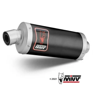 Prezzo Basso TERMINALE MIVV DAKAR ACCIAIO INOX NERO ROYAL ENFIELD HIMALAYAN 2021-2023-