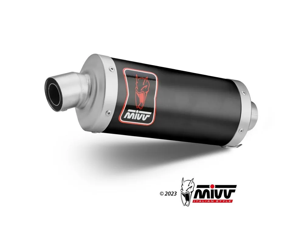 Prezzo Basso TERMINALE MIVV DAKAR ACCIAIO INOX NERO ROYAL ENFIELD HIMALAYAN 2021-2023-
