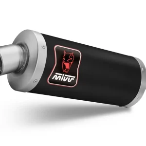 TERMINALE MIVV DAKAR ACCIAIO INOX NERO SUZUKI V-STROM 1000 / XT 2014-2020- Promozione Esclusiva