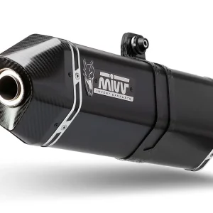TERMINALE MIVV SPORT SPEED EDGE ACCIAIO NERO MOTO GUZZI V85 TT 2019-2024- Solo Oggi