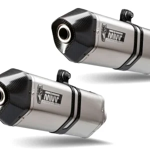 Novità COPPIA TERMINALI MIVV SPEED EDGE INOX CARBONIO SUZUKI GSX-R 1300 HAYABUSA 08-12-