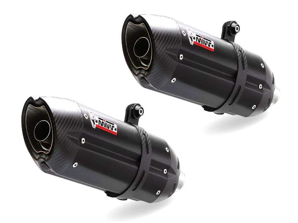 Super Prezzo AT.016.L9 COPPIA TERMINALI MIVV SUONO INOX NERO TRIUMPH SPEED TRIPLE 2016-2018-