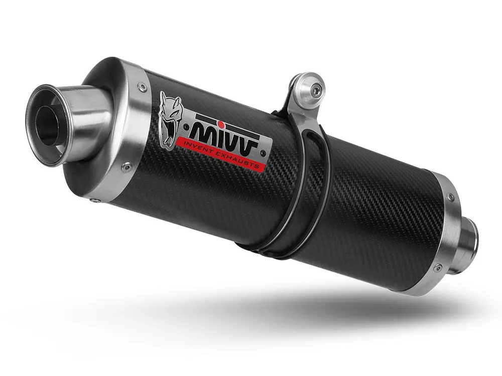 TERMINALE MIVV OVAL CARBONIO-CARBONIO YAMAHA FZS 600 FAZER 1998-2003- Professionale