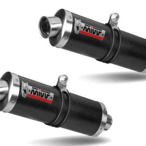 Prezzo Scontato AD.018.L3 TERMINALI ALTI MIVV OVAL CARBONIO-CARBONIO DUCATI MONSTER 1000 2003-05-