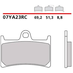 SET PASTIGLIE FRENO ANTERIORE BREMBO YAMAHA MT-07 2021-2023- Nuova Collezione