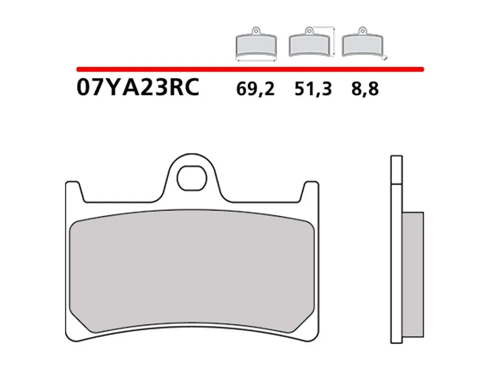 SET PASTIGLIE FRENO ANTERIORE BREMBO YAMAHA MT-07 2021-2023- Nuova Collezione
