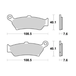 SET PASTIGLIE FRENO POSTERIORE BREMBO BMW R 1300 GS / ADV 2023-2025- Prezzo Di Fabbrica