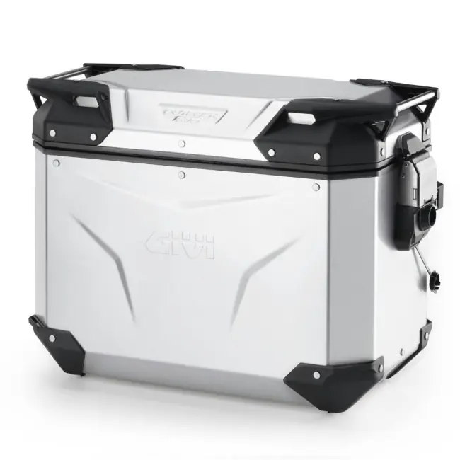 Nuovo Arrivo Valigia laterale Givi Trekker Outback Evo Smart in alluminio 44 litri anodizzata-Destro