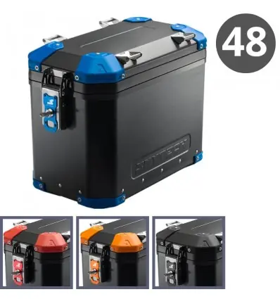 Bestseller Valigia laterale MyTech Model-X da 48 litri nera-Arancio