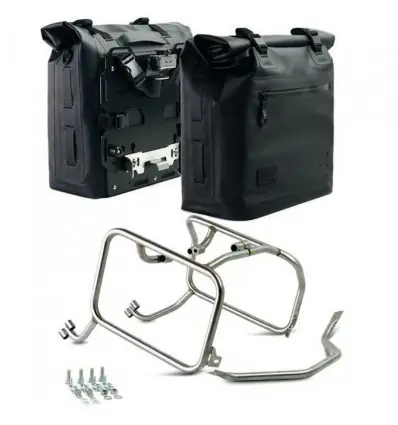 Promozione Set telai e borse Unit Garage Khali 35+45 per Husqvarna Norden 901-Argento