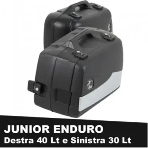 Occasione Imperdibile Valigie laterali Hepco & Becker Junior Flash Enduro 40+30 litri argento-