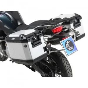 Set completo telai laterali e valige argento Hepco & Becker Cutout per BMW F850 GS Adventure dal 2019- Prezzo Conveniente