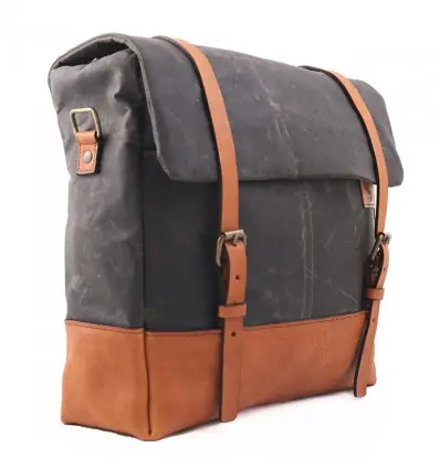 Borsa laterale Custom Cafè per BMW R-Nine T grigia e marrone- Promozione