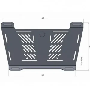 Affare Estensione in alluminio Hepco & Becker per portapacchi su Honda NX 650 Dominator dal 96-