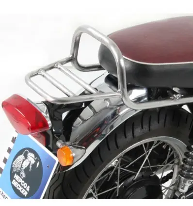 Consegna Rapida Portapacchi nero Hepco & Becker Rear Rack per Kawasaki W650 e W800-