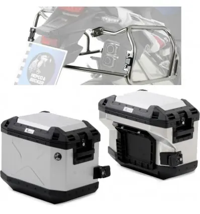Set completo telai laterali e valige Hepco & Becker Cutout per Honda CRF 1000L Africa Twin- Più Venduto