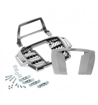 Portapacchi argento Hepco & Becker Alu Rack per Yamaha FZ6 / Fazer 04-06- Spedito Oggi