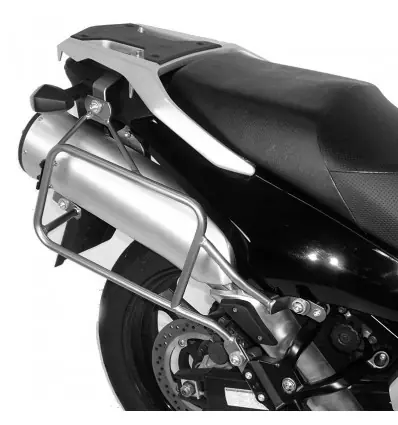 Promozione Coppia telai laterali neri Hepco & Becker Lock It per Kawasaki KLV 1000 04-05-