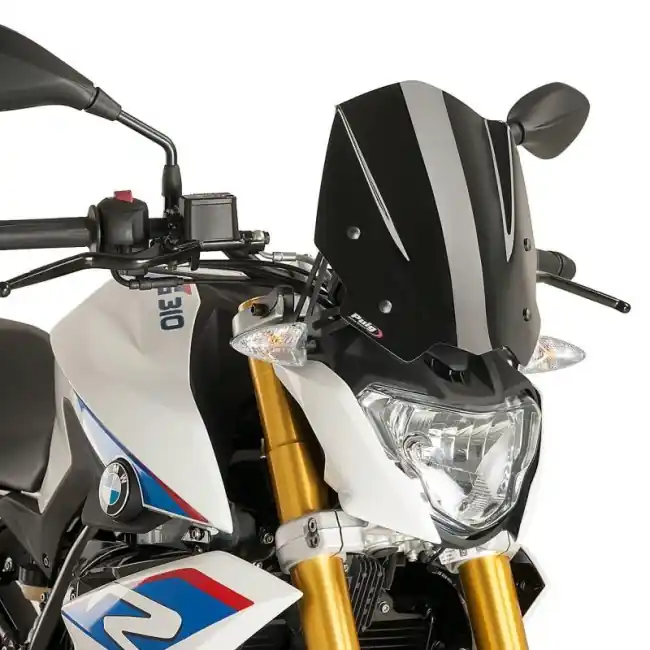 Di Tendenza Cupolino Puig Naked nero lucido per BMW G310 R dal 2016-