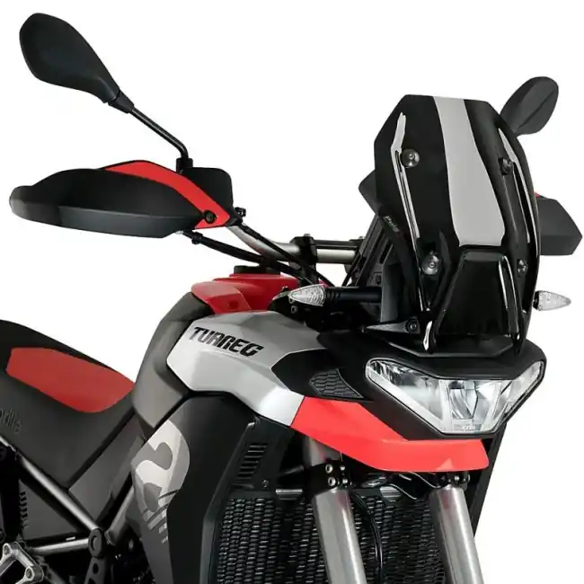 Promozione Esclusiva Cupolino Puig Sport per Aprilia Tuareg 660 dal 2022 nero lucido-