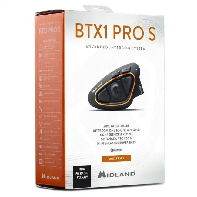 Offerta Speciale Interfono Bluetooth Midland BTX1 PRO S singolo-