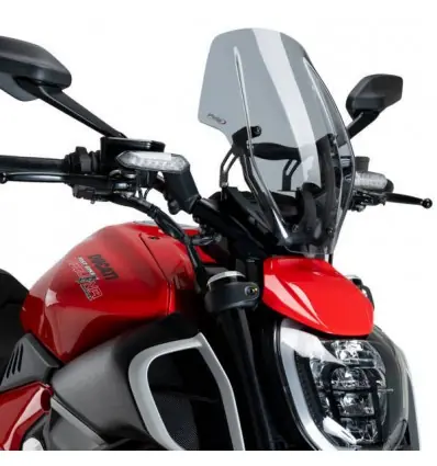 Consegna Rapida Cupolino Puig Naked per Ducati Diavel V4 fume chiaro-