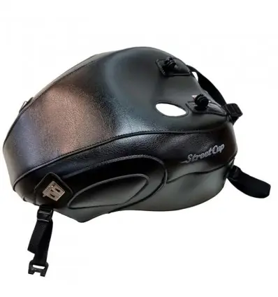Di Tendenza Copriserbatoio Bagster per Triumph Street Cup in similpelle nero-