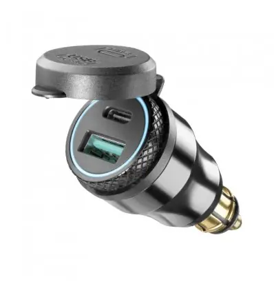Super Prezzo Adattatore presa DIN con doppia presa USB A+C corto-