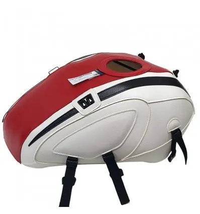 Copriserbatoio Bagster per Yamaha XSR 900 16-21 in similpelle rosso, bianco e nero- Acquista Ora