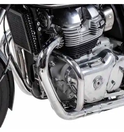 Spedito Oggi Paramotore Hepco & Becker cromato per Royal Enfield Continental 650 GT e Interceptor-