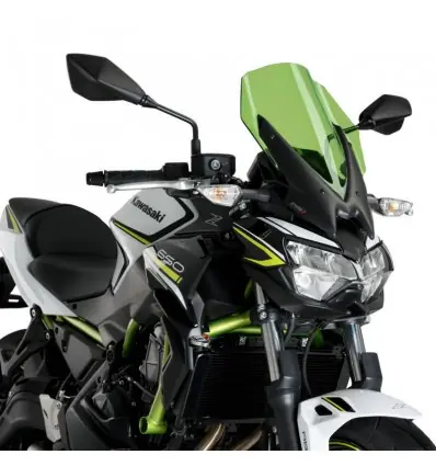 Cupolino Puig Naked touring per Kawasaki Z650 dal 2020 verde- Prezzo Basso