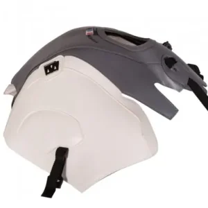 Copriserbatoio Bagster per Suzuki DL1000 V-Strom in similpelle acciaio e bianco- Prezzo Ridotto