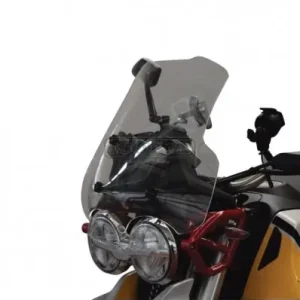 Prezzo Di Fabbrica Cupolino Isotta bassa protezione per Moto Guzzi V85 TT-Fumè chiaro