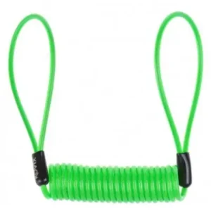 Spedizione Espresso Cavo reminder bloccadisco Kovix verde fluo-