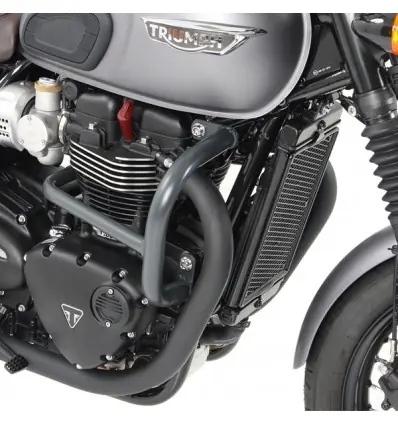 Quantità Limitata Paramotore Hepco & Becker nero per Triumph Bonneville T100 dal 2017-