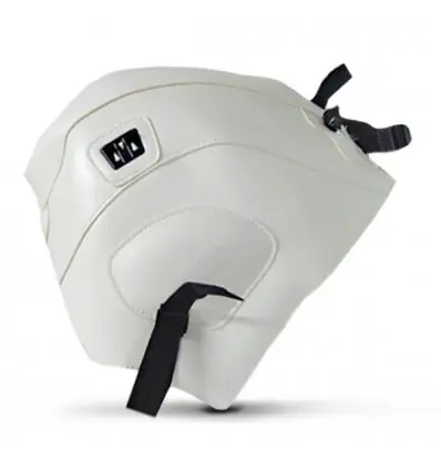 Promozione Esclusiva Copriserbatoio Bagster per BMW F650GS 00-07 in similpelle bianco-