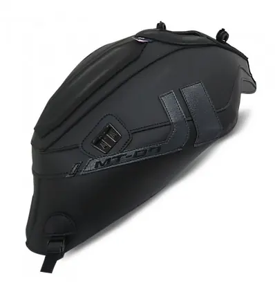 Popolare Copriserbatoio Bagster per Yamaha MT 07 in similpelle nero opaco e antracite-