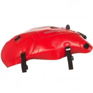 Copriserbatoio Bagster per Triumph Thruxton 1200R rosso con banda argento- Economico