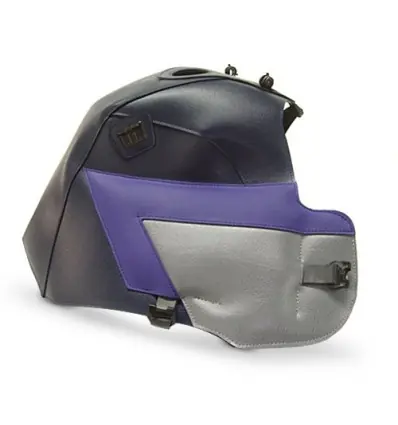 Prezzo Ridotto Copriserbatoio Bagster per Honda XRV 750 Africa Twin 90-92 blu, viola e grigio acciaio-