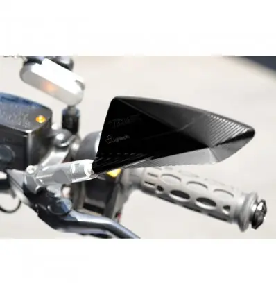 Scelto Dai Clienti Specchi Lightech da manubrio per Yamaha T-Max 530 e T-Max 560-Nero